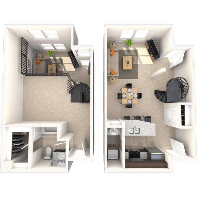 Floorplan image of unit 128