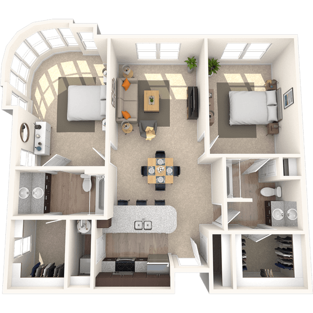Floorplan image of unit 2401