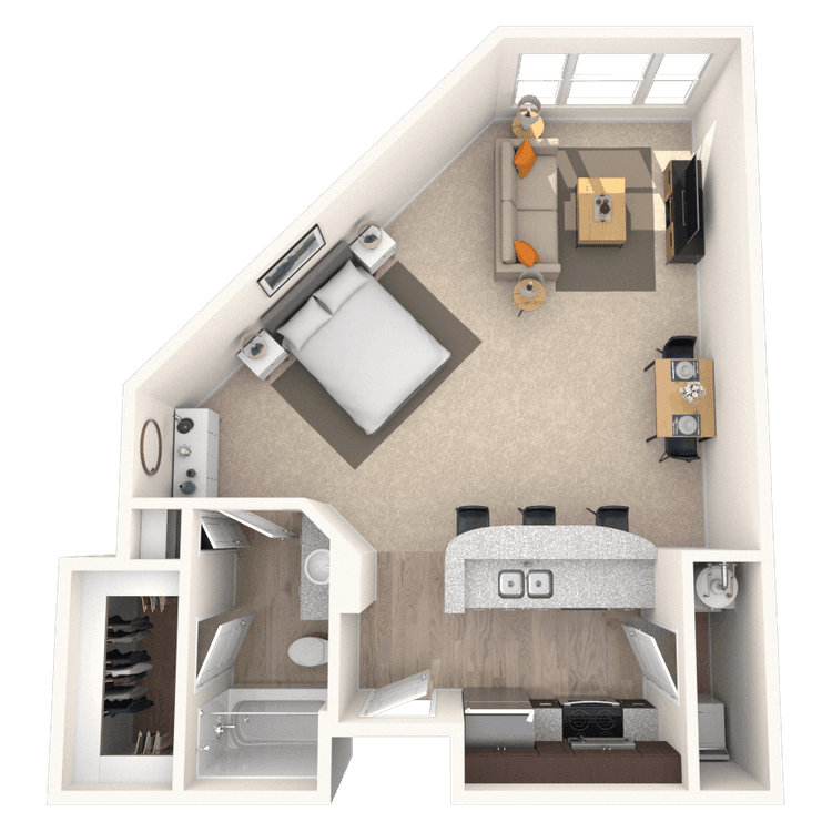 Floorplan image of unit 240