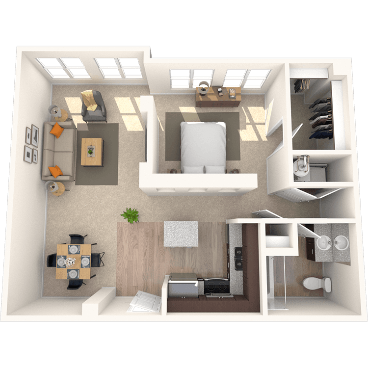 Floorplan image of unit 3311