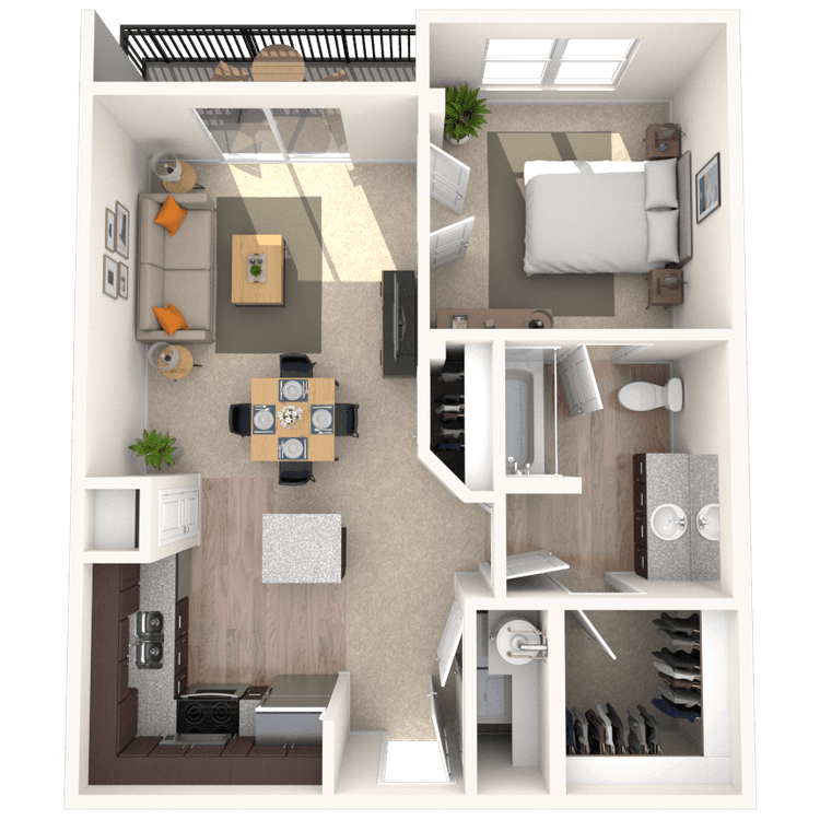 Floorplan image of unit 3403
