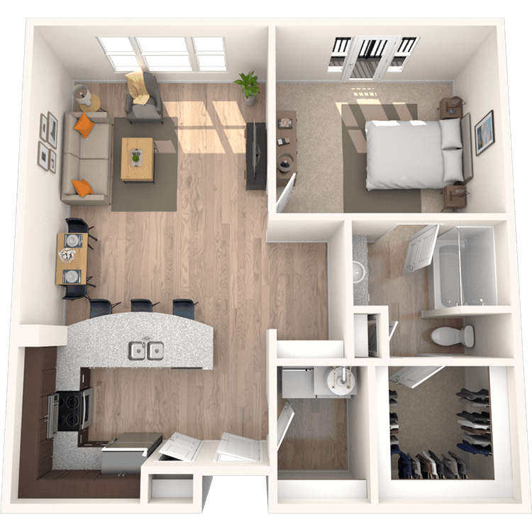 Floorplan image of unit 346