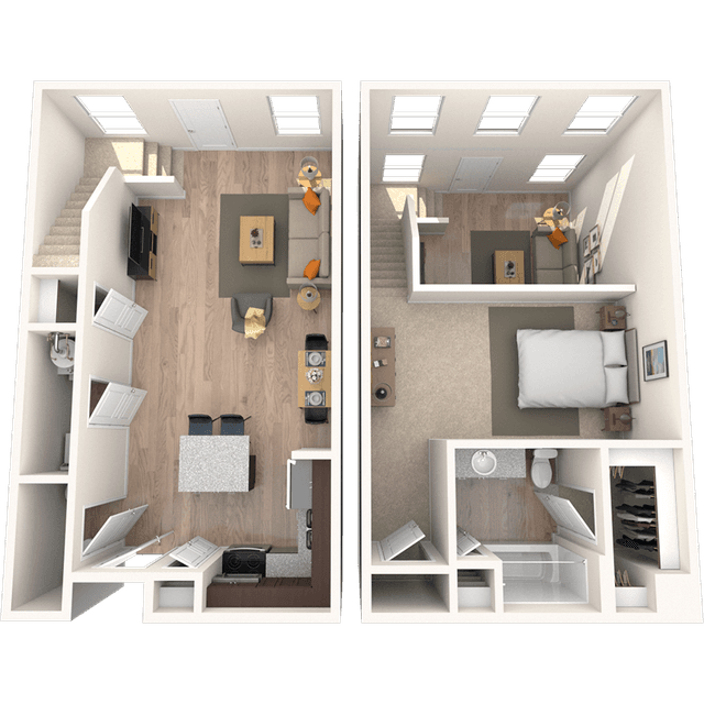 Floorplan image of unit 4203