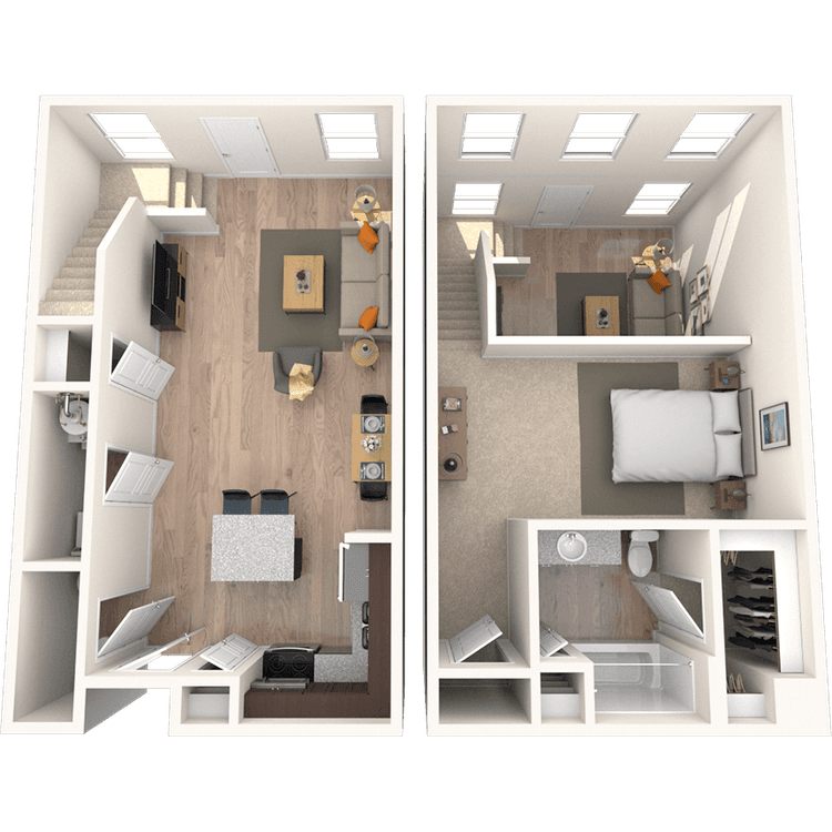 Floorplan image of unit 4203