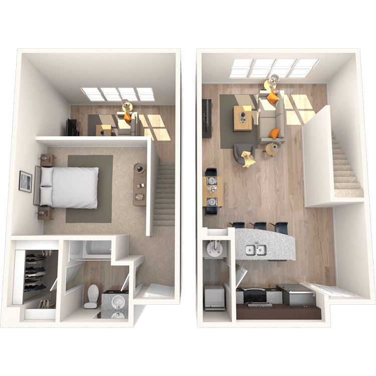Floorplan image of unit 4407