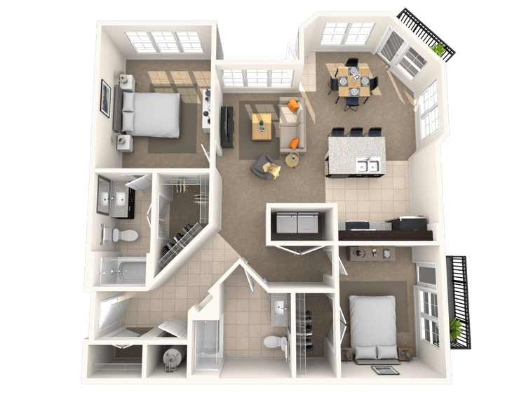 Floorplan image of unit I 2222