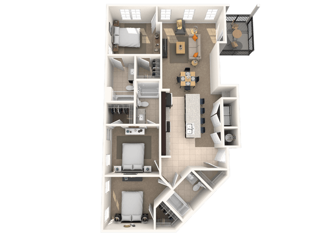 Floorplan image of unit 1101