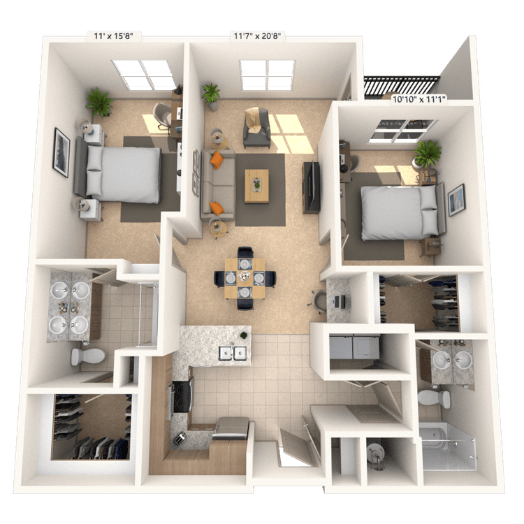 Floorplan image of unit I 2309