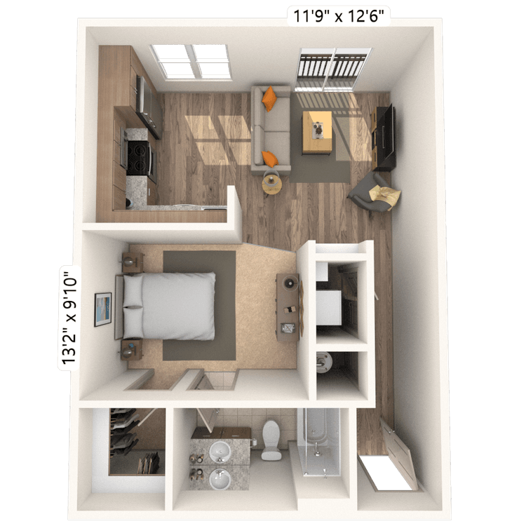 Floorplan image of unit 18316