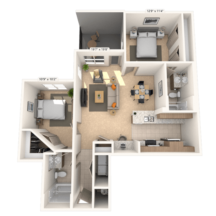 Floorplan image of unit I 8114