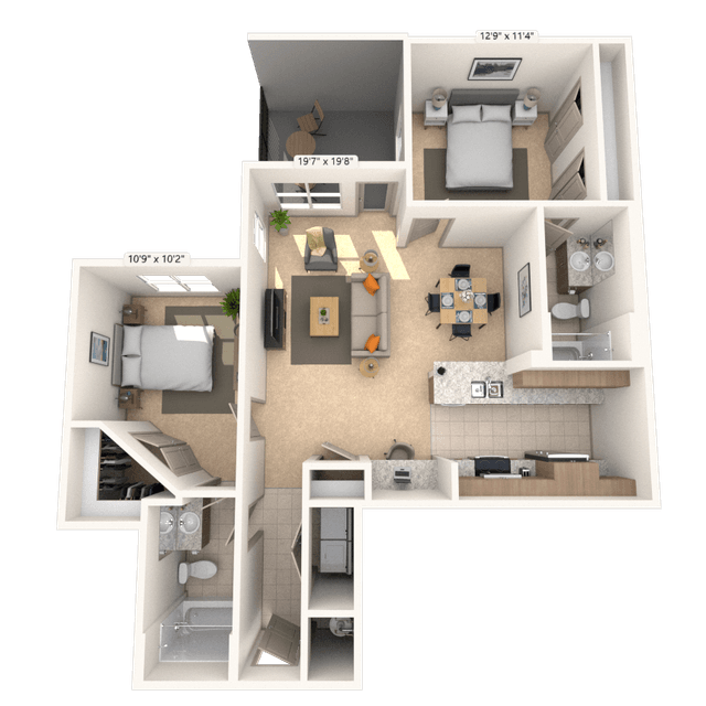 Floorplan image of unit I 8404