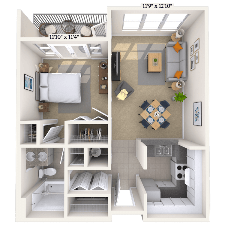 Floorplan image of unit 2103
