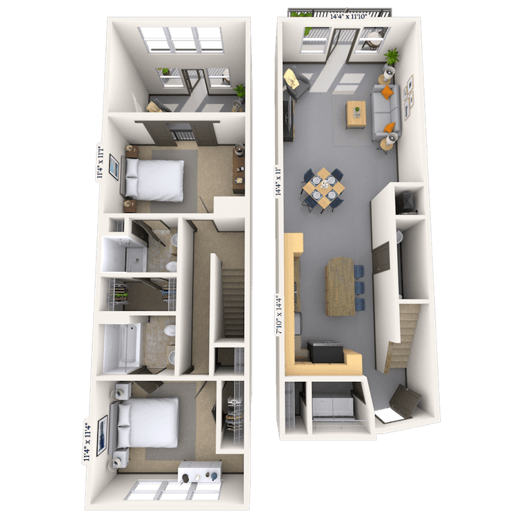 Floorplan image of unit 15217