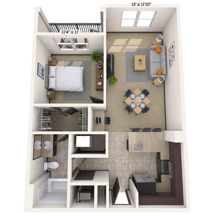 Floorplan image of unit 19103