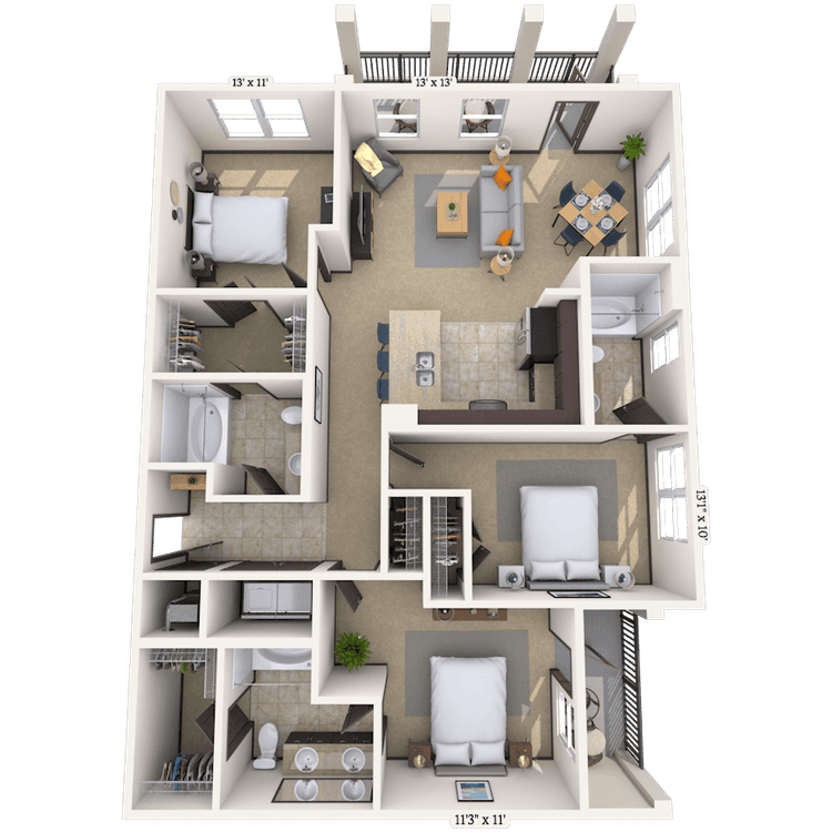 Floorplan image of unit 19202