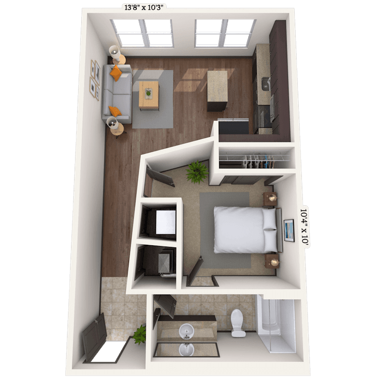 Floorplan image of unit 21203