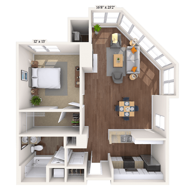 Floorplan image of unit 2501