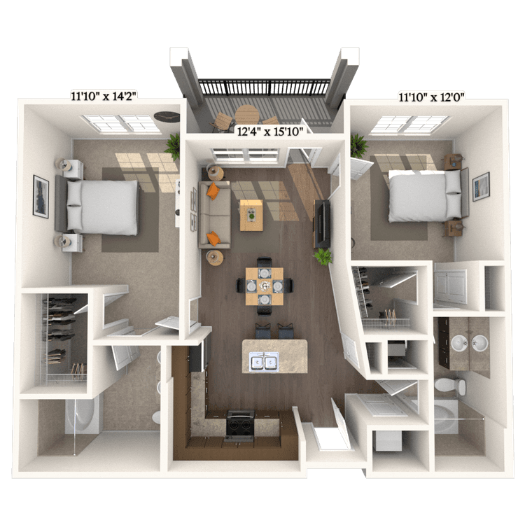Floorplan image of unit 5209