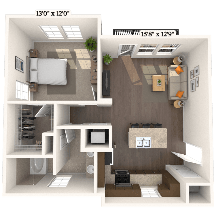 Floorplan image of unit C2101
