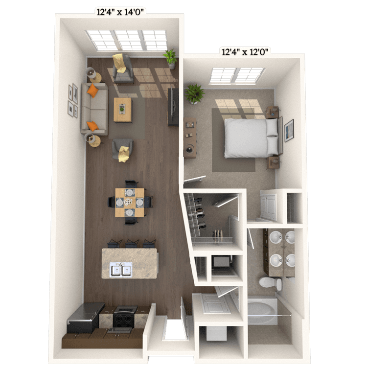 Floorplan image of unit 8308