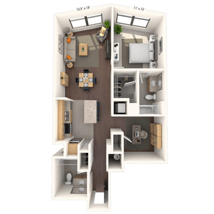 Floorplan image of unit 805HL2