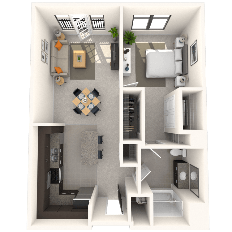 Floorplan image of unit 221JC2