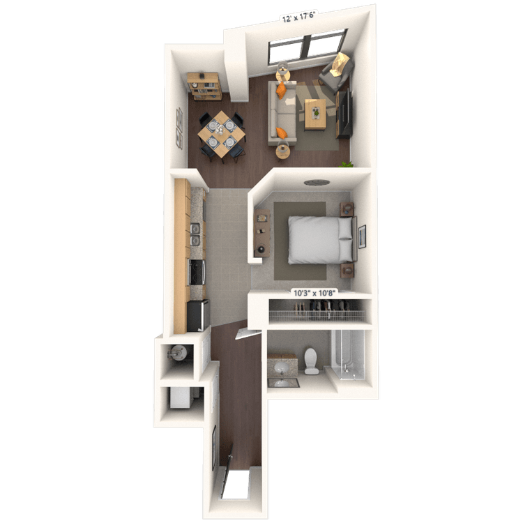 Floorplan image of unit 509HL2