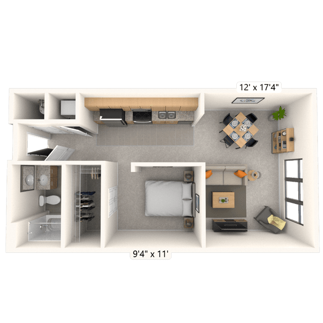 Floorplan image of unit 228JC2