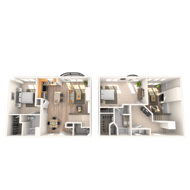 Floorplan image of unit 307