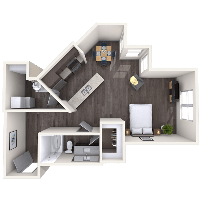 Floorplan image of unit 106