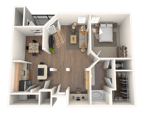 Floorplan image of unit 325