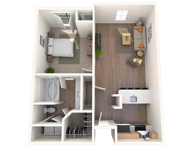 Floorplan image of unit 437