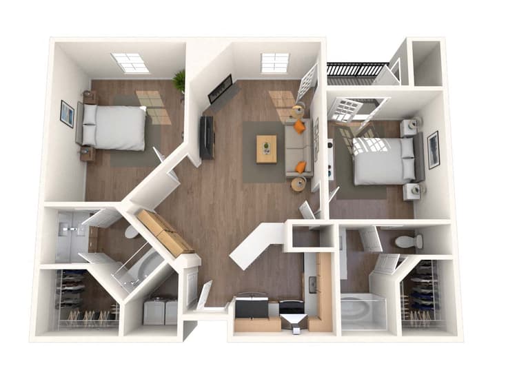 Floorplan image of unit 329