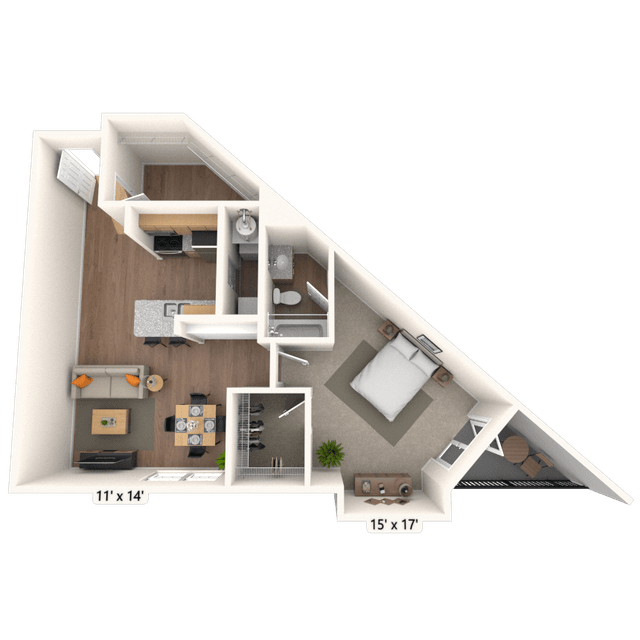 Floorplan image of unit 4007
