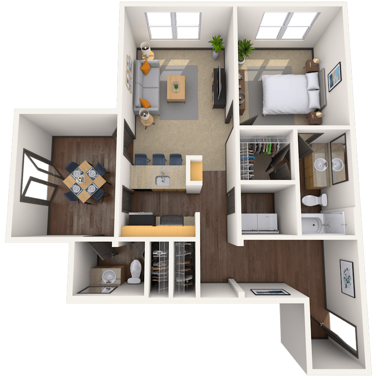 Floorplan image of unit 3147