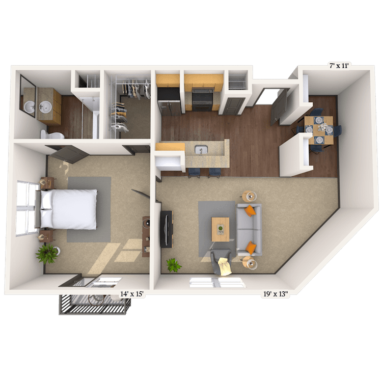 Floorplan image of unit 2026