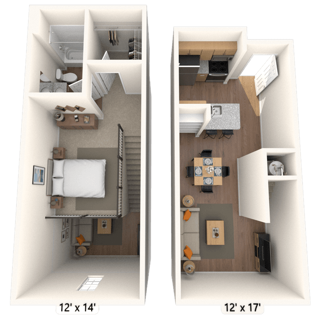 Floorplan image of unit 3054