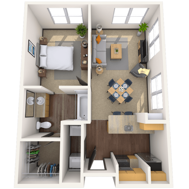 Floorplan image of unit 4021