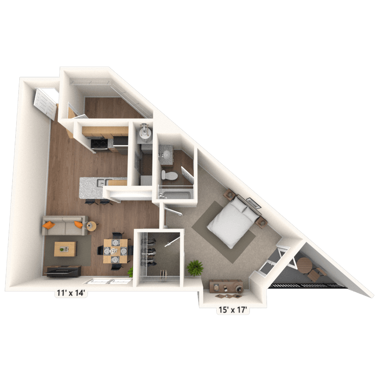 Floorplan image of unit 2007