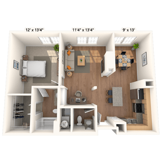 Floorplan image of unit 5115