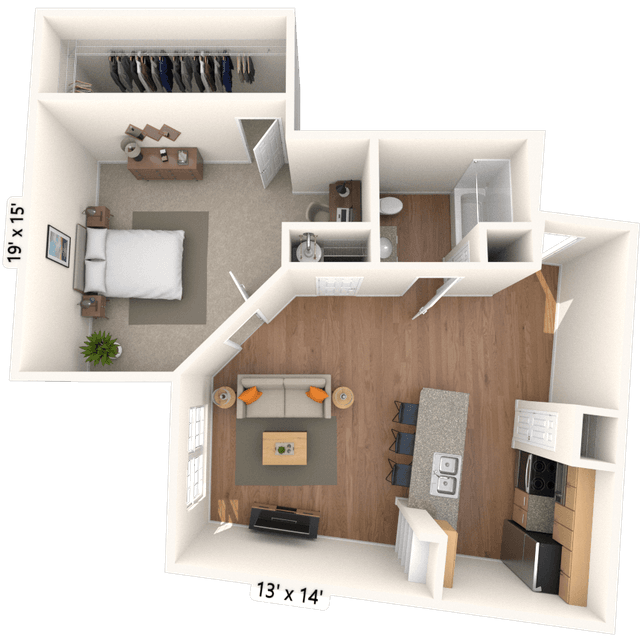 Floorplan image of unit 4048