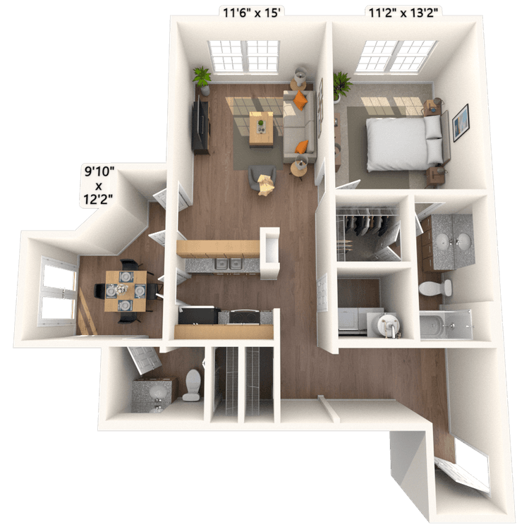 Floorplan image of unit 5125