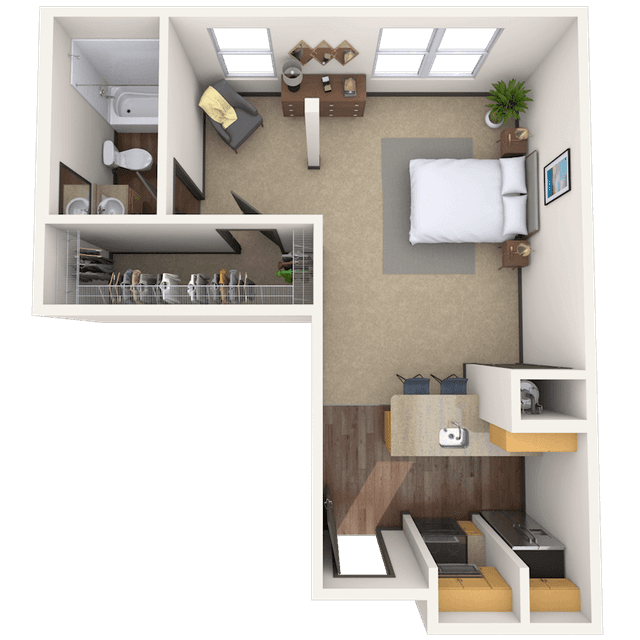 Floorplan image of unit 2017