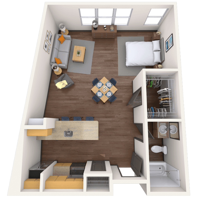 Floorplan image of unit 2012