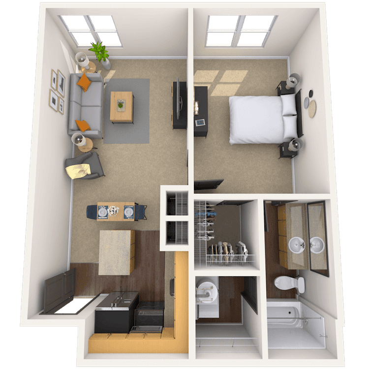 Floorplan image of unit 5135
