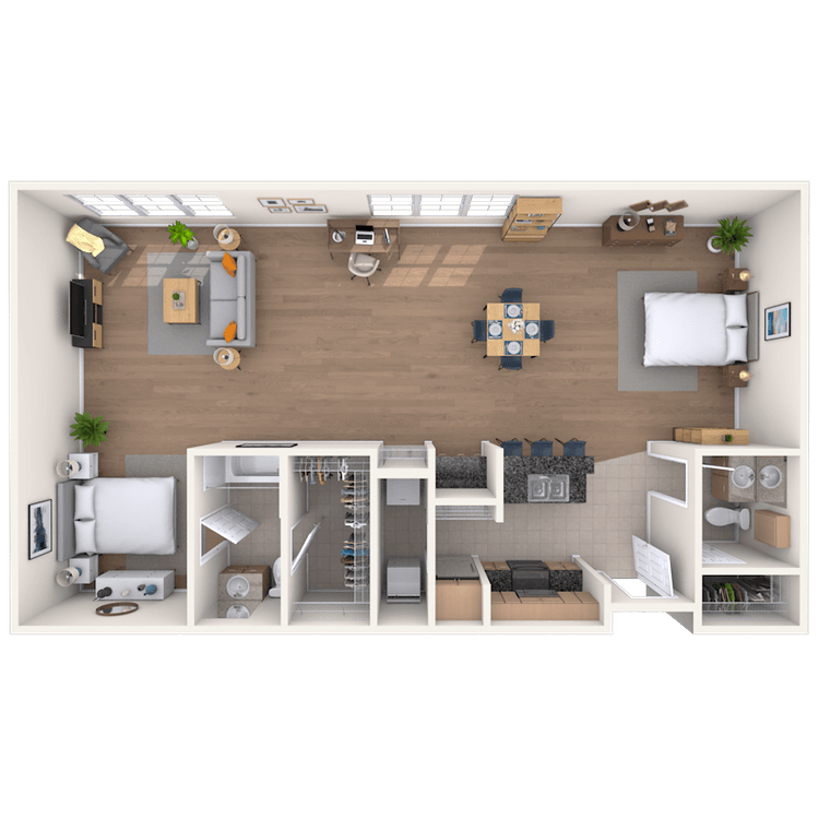 Floorplan image of unit 4130