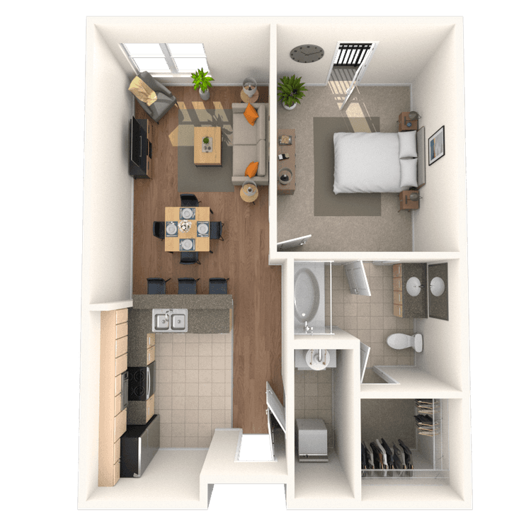 Floorplan image of unit 570