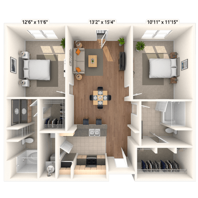 Floorplan image of unit 670