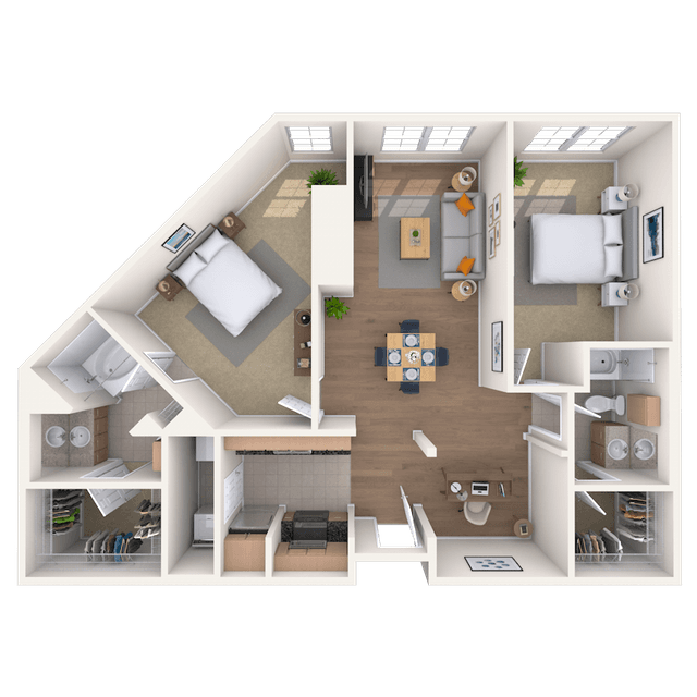 Floorplan image of unit 122