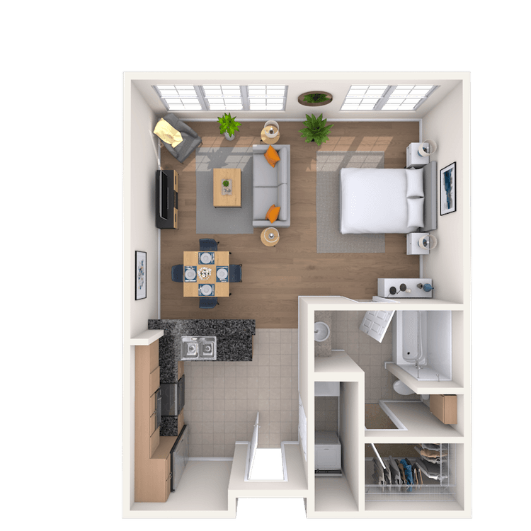 Floorplan image of unit 3114